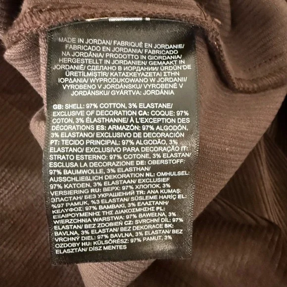 The North Face Womens Utility Cord Shacket Coal‎ Brown Relaxed Fit XL